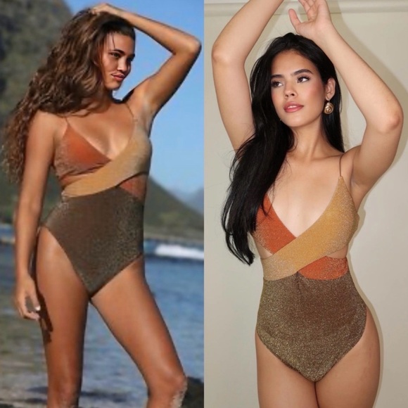 It's Now Cool Other - Its Now Cool Swimsuit Womens XS The Riot One Piece Metallic Shimmer Free People